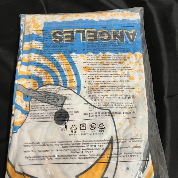 Los Angeles Chargers Mitchell & Ness Team Burst Sublimated T-Shirts-White 3-XL - Picture 4 of 4